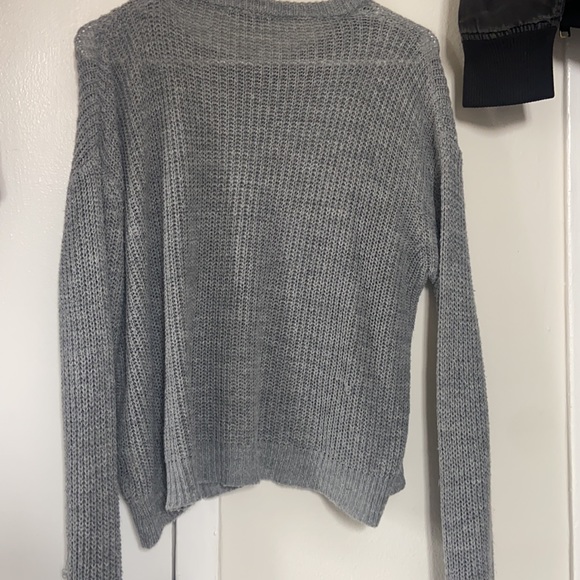Don’t Ask Why Grey Sweater - Picture 2 of 2